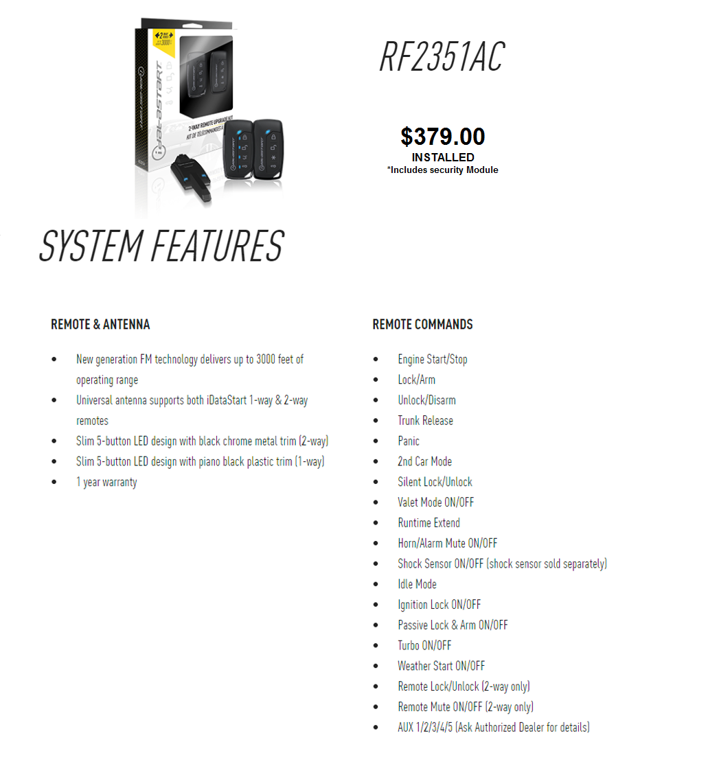 Remote Starters